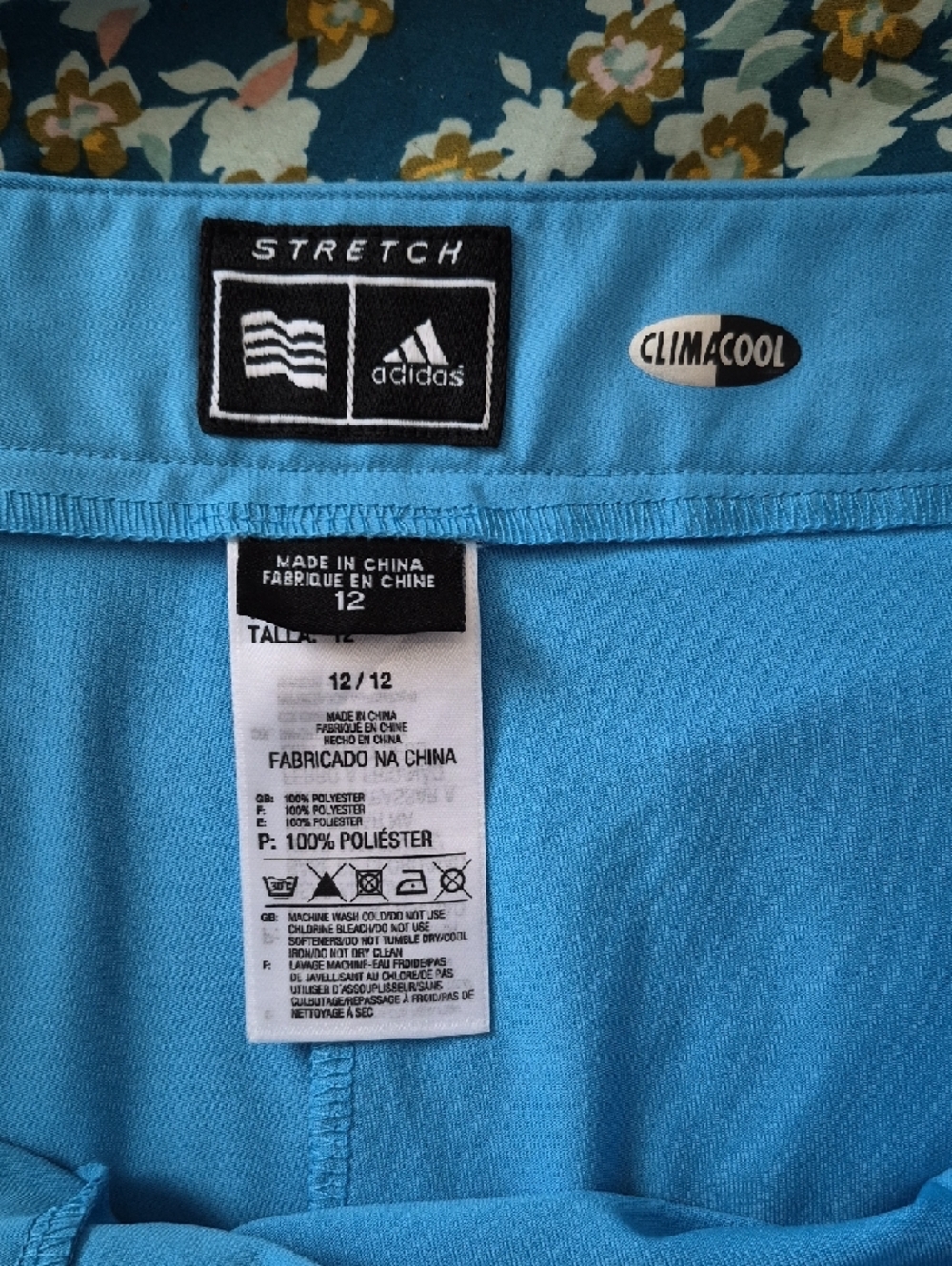 Adidas Women's Golf Skort Light Blue Climacool ProDry Plus Size 12 - Picture 2 of 11